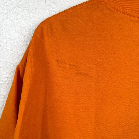 Vintage Tennessee Vols Shirt 2XL Orange Short Sleeve Grandpa Embroidered USA 90s - Picture 6 of 6